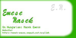 emese masek business card